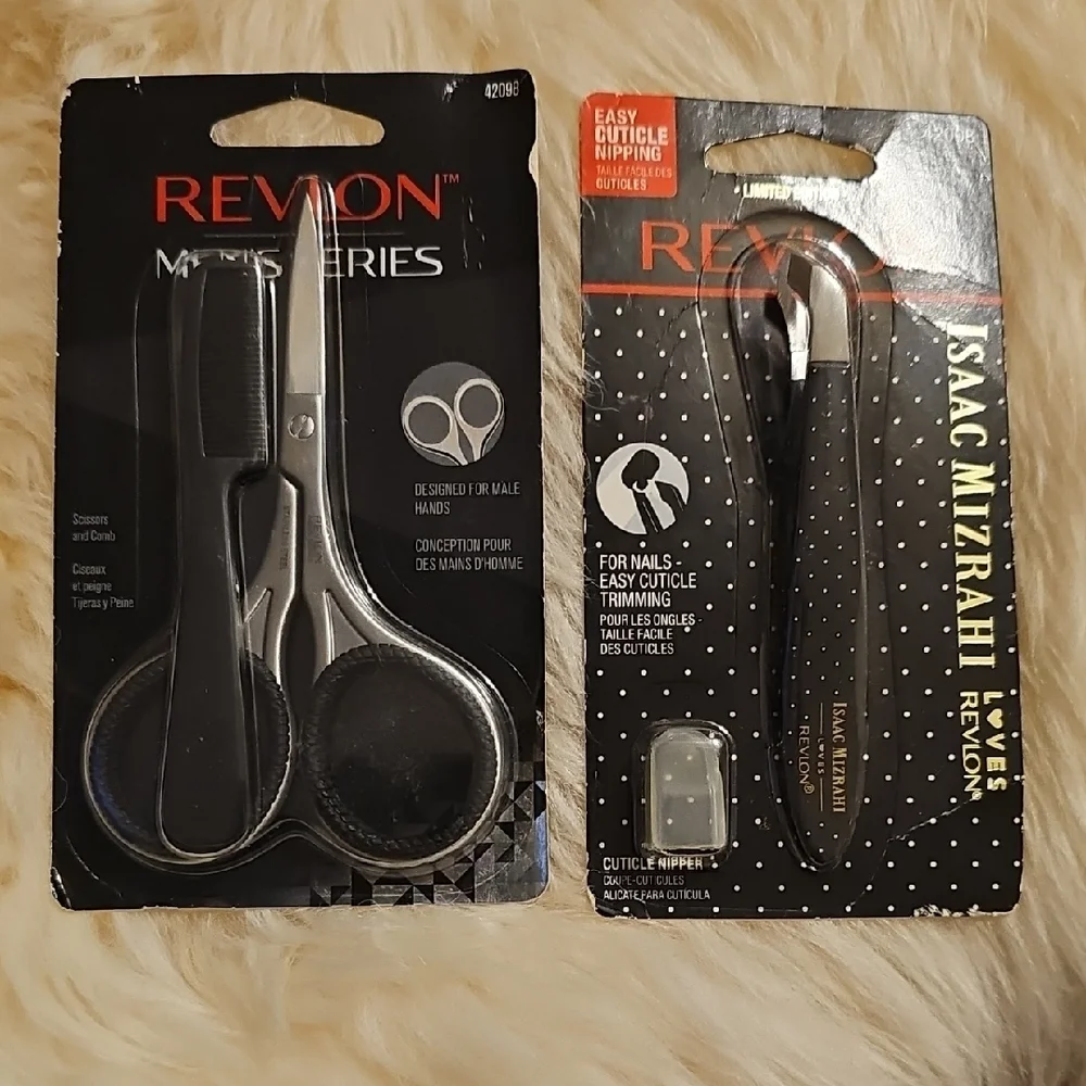 Revlon Men's Series Scissors and Isaac Mizrahi Cuticle Nipper Set